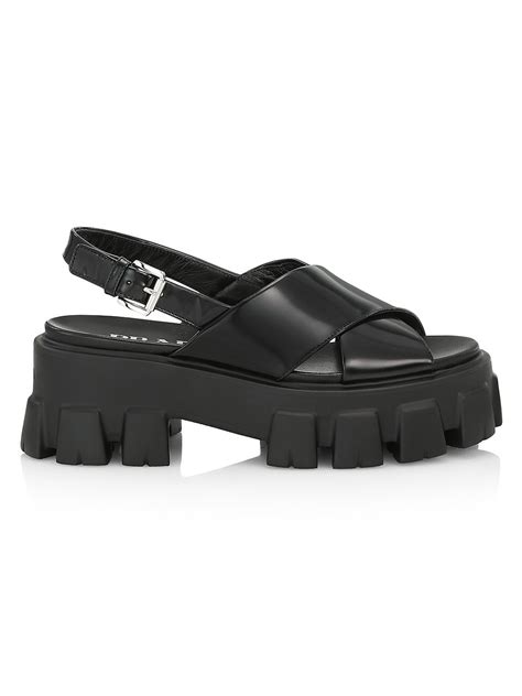 prada lug sandals|Women's Prada Platform Sandals .